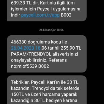 Paycell İletişim Problemi Pişmanlık