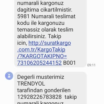 Sürat Kargo Bodrum Konacık Mikro Şubesi Kargomu Teslim Etmiyor