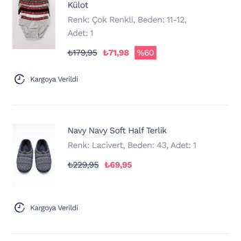 Penti Yanlış Eksik Ürün Gönderimi