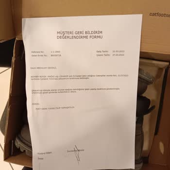 Cat (Caterpillar) Marka Bot Ürün Şikayeti Ücret İade Talebi