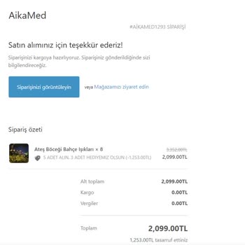 Aikamed Ödeme Alıp Siparişi Yollamıyor Ve Hiçbir Şekilde Ulaşılamıyor
