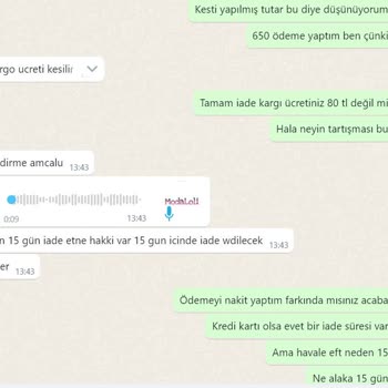 Modaloli İade İşlemi Yapılmayan Ürünler