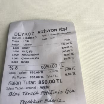Ankara Beykoz Restorant'ta Tabakta Kıl Çıktı