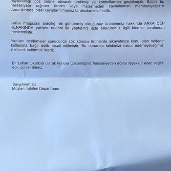 Lufian Klasik Pantolon Yırtıldı