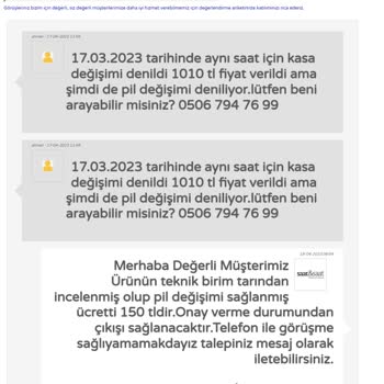 Michael Kors Saat Ve Saat Teknik Servisin İki Farklı Ücret Söylemesi