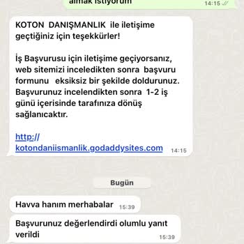 Sahibinden Koton Danışmanlık Evde Paketleme İş Başvurusu Hakkında Şikayet