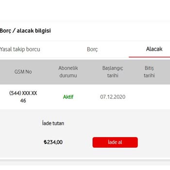 Vodafone Fazlandan Fatura Tahsilatı