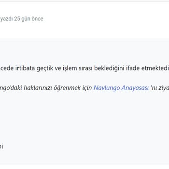 Navlungo İade Navlun Ödemesi Yapmama Rağmen Ürünümün İadesi 3 Aydır Yapılmadı.