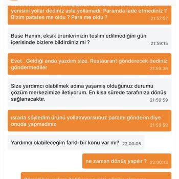 Migros Yemek Yanlış Ürün Gönderildi Telafi Yapılmadı Para İadem Gelmedi