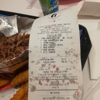 Arby's Hizmet Ve Kalite Bu Olmamalı