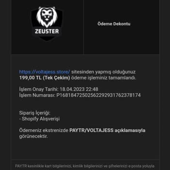 Shopify.com Zeuster Sitesi Yanıltıcıdır!