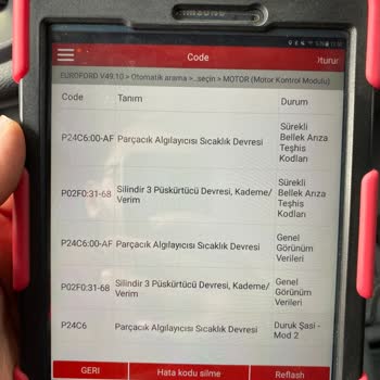 Ford Transit PDF Arızası Motor Işığı Yanması