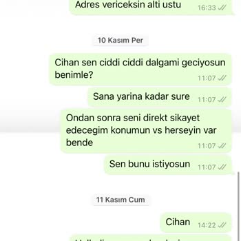 Cihan Vakko (Instagram) Defolu Ürün Satıyor