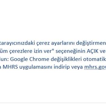 MHRS Randevu Al/iptal Et "beklenmedik Hata" Uyarısı