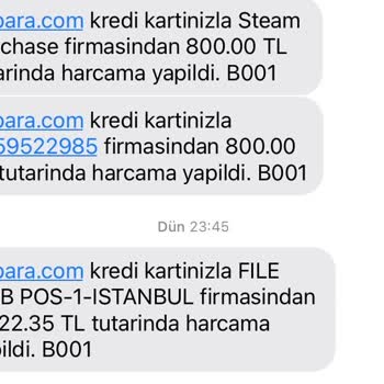 Enpara.com Kredi Kartı Yetkisiz İşlem