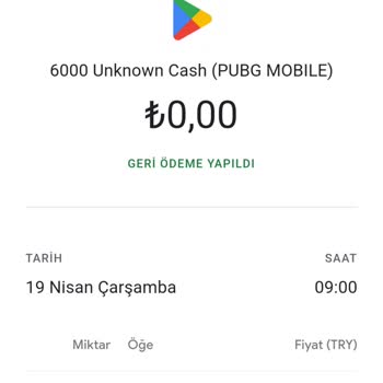 Google Play Geri Ödeme Yapıldı Diyor Lakin Para Hesabıma Geçmedi