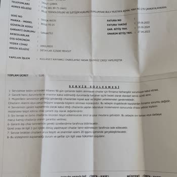 Rowell Garantiye Gönderilen Cihazın Açıklamasız Geri Gönderilmesi