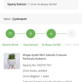 Çiçek Market Siparişte İstenen Ürün Başka Gelen Ürün Başka
