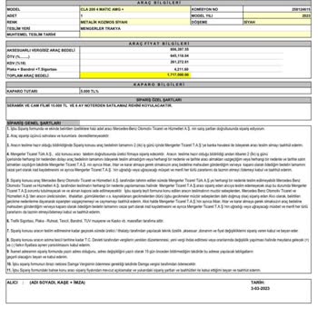 Mercedes-Benz Mercedes Mengerler Trakya Satılan Araca Rehin Koyuyor