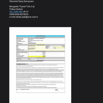 Mercedes-Benz Mercedes Mengerler Trakya Satılan Araca Rehin Koyuyor