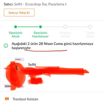 Selfit - Eczacıbaşı İlaç Pazarlama Siparişim 10 Gündür Hazırlanmıyor