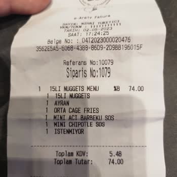 Popeyes Restoranda Verdiğim Sipariş 25 Dakika Boyunca Servis Edilmedi