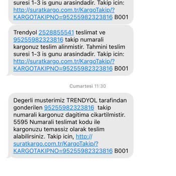 Sürat Kargo Rafetpaşa Teslim Olmamış Kargo Teslim Edildi Gözüküyor.