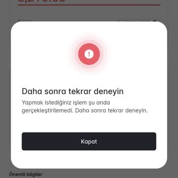 Paribu USDT Çekimi İçin "Daha Sonra Tekrar Deneyin" Hatası