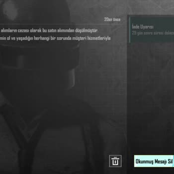 PUBG (Pubgmobile.com) Uc İade Cezası