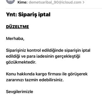 Sürat Kargo'da Elbisem Kayboldu