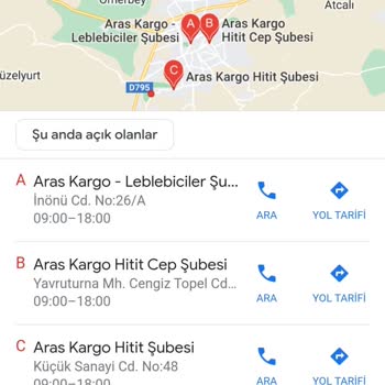Aras Kargo Çorum Leblebiciler Şubesi