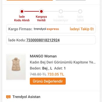 Trendyol Para İadesi Yapılsın