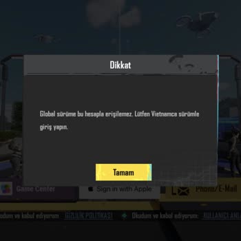 PUBG (Pubgmobile.com) Oyuna Giriş Yapamıyorum