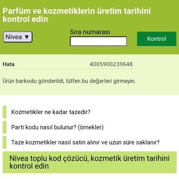 Nivea Resmi Satıcı Onlineda Son Kullanma Tarihi Geçmiş Ürün Satıyor!