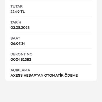 Akbank Axess Hesaptan Otomatik Ödeme