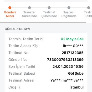 Trendyol Express Kargom 10 Gündür Çıkış Şubesinde