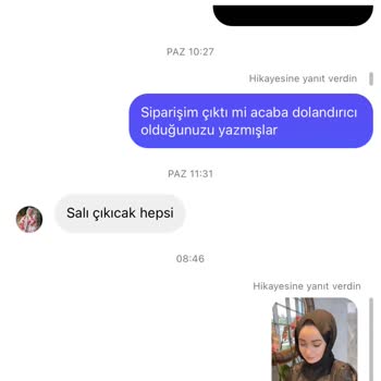 Sude Aslan EFT Si Yapılan Ürünün Gelmemesi İadesi Yapılmaması