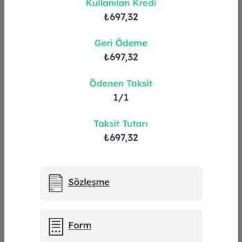 Kredim Moneypay Fazla Çekilen Tutar