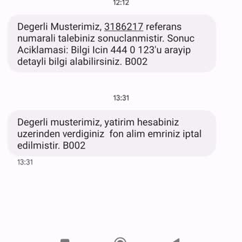 Kuveyt Türk Sürekli İptal Edilen Edilen Fon Emri
