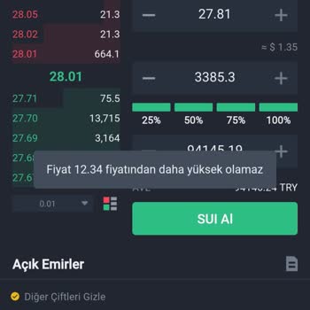 Binance Sui Coin Satışı