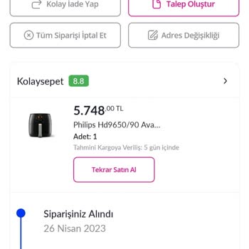 Pazarama Ve Ve Kolaysepet (Dechome Mağazacılık) Pişmanlıktır!