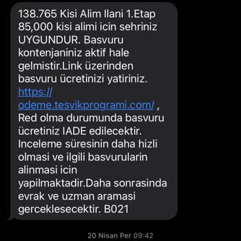 E-başvur Teşvik Programı Paramı Geri Ödemedi