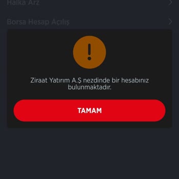 Ziraat Bankası Ziraat Borsa "internet Yetkisi Tanımlı Değil" Hatası