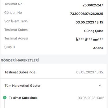 Trendyol Express Güneş Şube Sorunları