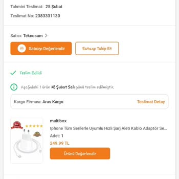 Trendyol Bfc Group Arızalı İPhone Şarj