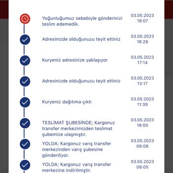 Aras Kargo Mogan Şubesi Kargomu Teslim Etmedi