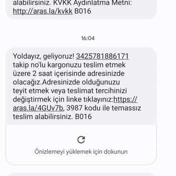 Aras Kargo Eskişehir Eskikent Aras Şubesi Hatası