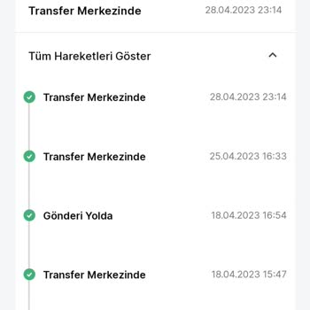 Trendyol Express Siparişim Hala Transfer Sürecinde