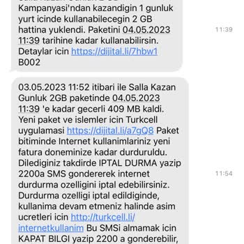 Turkcell Işık Hızında Tükenen Paketler