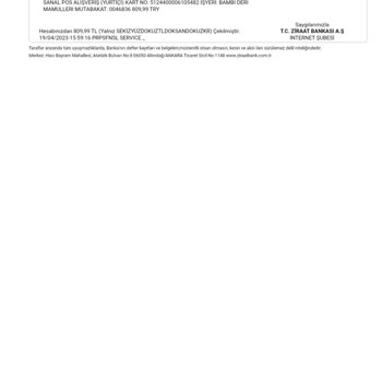 Bambi Ayakkabı Para İadesi Yapılmıyor